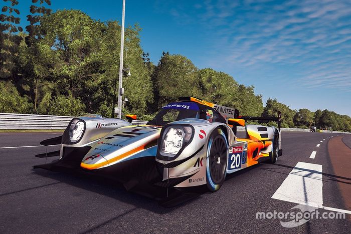 #20 Team Redline Oreca 07 LMP2: Max Verstappen, Lando Norris, Atze Kerkhof, Greger Huttu