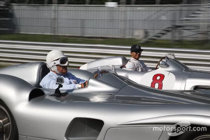 Lewis Hamilton et Sir Stirling Moss à Monza 
