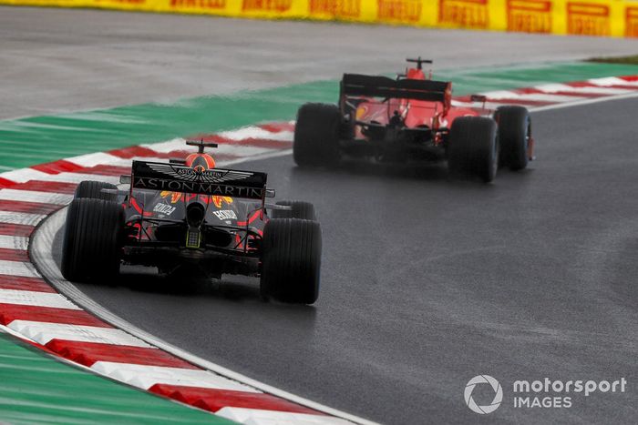 Sebastian Vettel, Ferrari SF1000, Max Verstappen, Red Bull Racing RB16