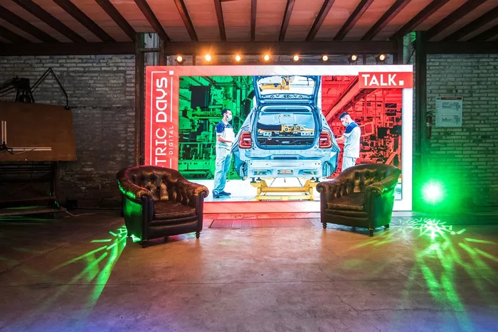 Backstage of the first Electric Days Digital event in the United States.