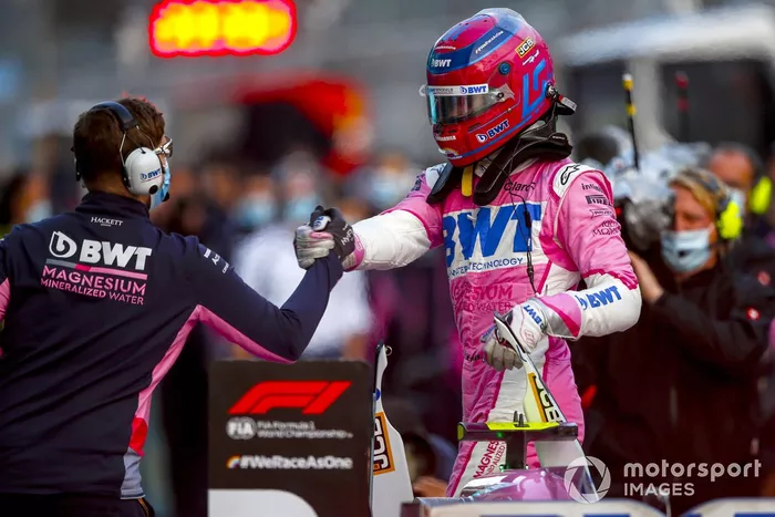 Ganador de la pole Lance Stroll, Racing Point RP20
