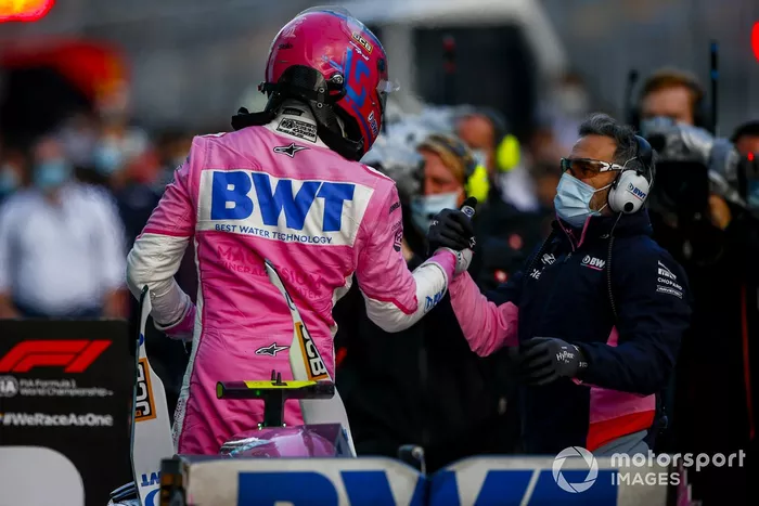 Ganador de la pole Lance Stroll, Racing Point
