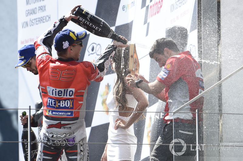 Ganador de la carrera Jorge Lorenzo, Ducati Team