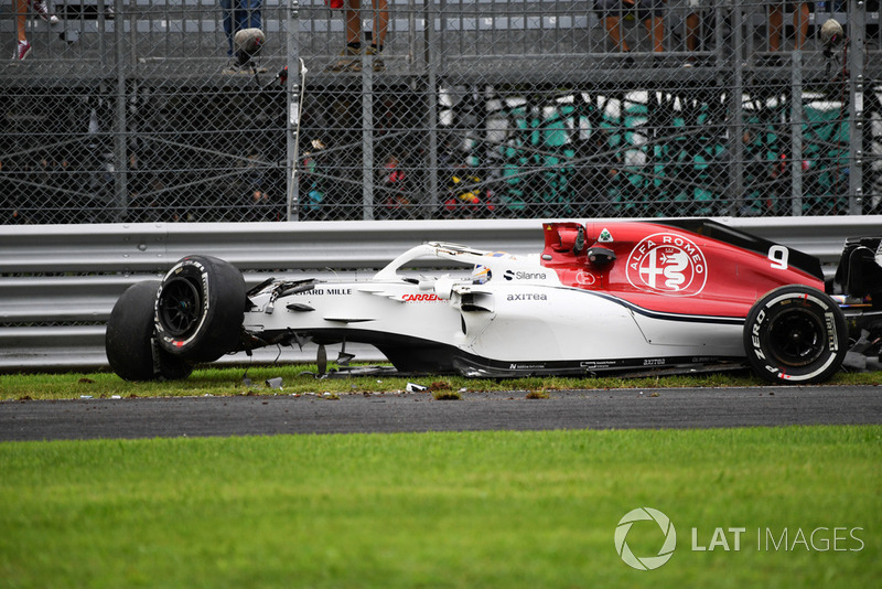 Marcus Ericsson, Sauber C37 kazası