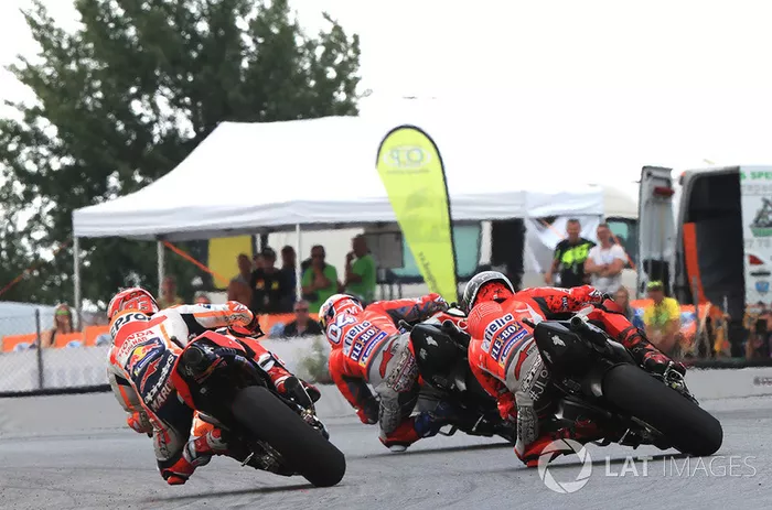 Andrea Dovizioso, Ducati Team, Marc Marquez, Repsol Honda Team, Jorge Lorenzo, Ducati Team