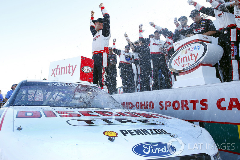 Winner Sam Hornish Jr., Team Penske Ford