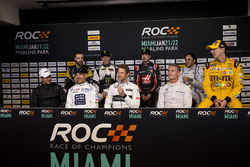 Helio Castroneves; Tony Kanaan; Jenson Button; David Coulthard; James Hinchcliffe; Petter Solberg; K