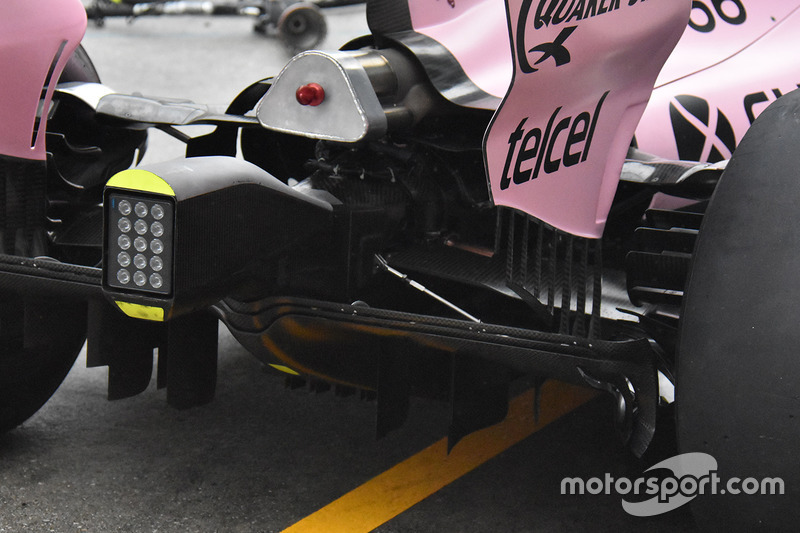 Detalle trasero del Sahara Force India F1 VJM10