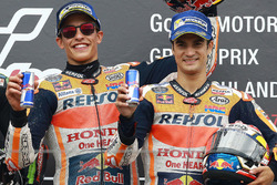 Подиум: победитель Марк Маркес, третье место – Дани Педроса, Repsol Honda Team