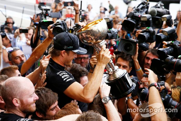 Nico Rosberg, Mercedes AMG F1 celebra el campeonato de constructores 2016