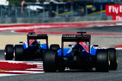 Esteban Ocon, Manor Racing MRT05; Pascal Wehrlein, Manor Racing MRT05