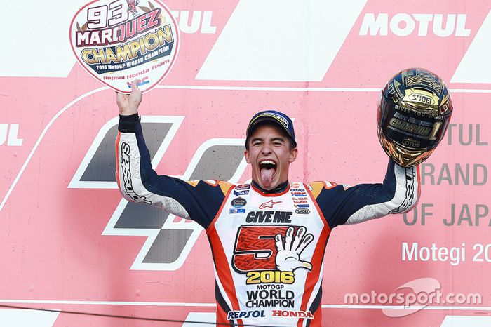 Podio: Marc Marquez ganador de la carrera, Repsol Honda Team