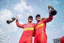 Secondo Daniel Abt, ABT Schaeffler Audi Sport e il terzo Lucas di Grassi, ABT Schaeffler Audi Sport