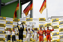 Podium: 2. #29 Montaplast by Land-Motorsport, Audi R8 LMS: Connor De Phillippi, Christopher Mies; 1.
