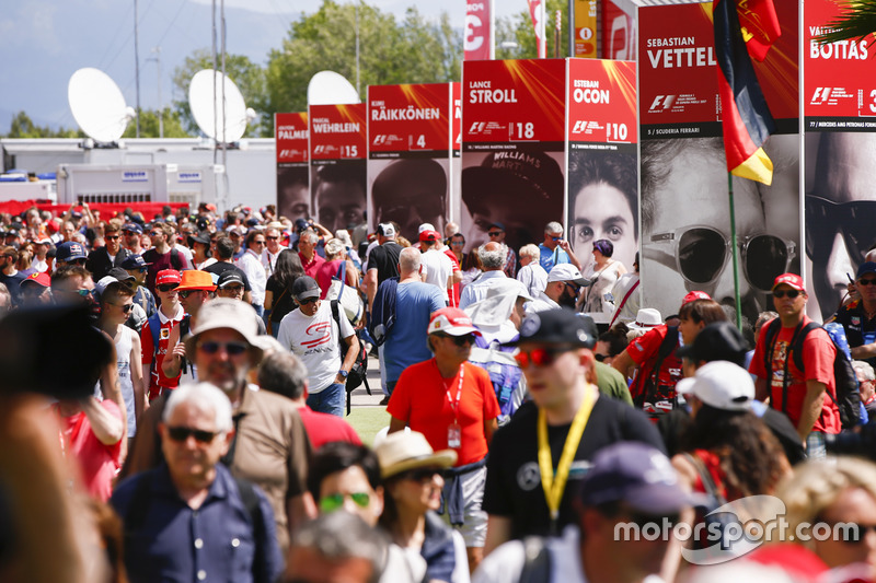 Fans pack out the fan zone