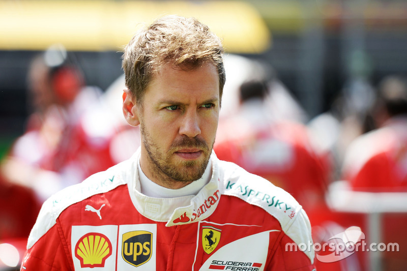 Sebastian Vettel, Ferrari op de grid