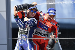 Tercero, Jorge Lorenzo, Yamaha Factory Racing, ganador, Andrea Iannone, Ducati Team