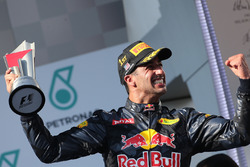 Podium: Race winner Daniel Ricciardo, Red Bull Racing