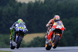 Dani Pedrosa, Repsol Honda Team y Valentino Rossi, Yamaha Factory Racing