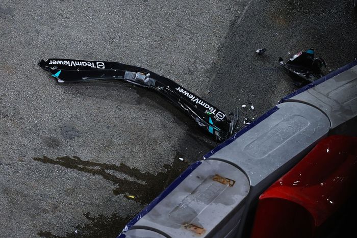 George Russell, accidente de Mercedes
