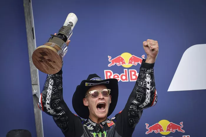 Podio: segundo lugar Fabio Quartararo, Yamaha Factory Racing