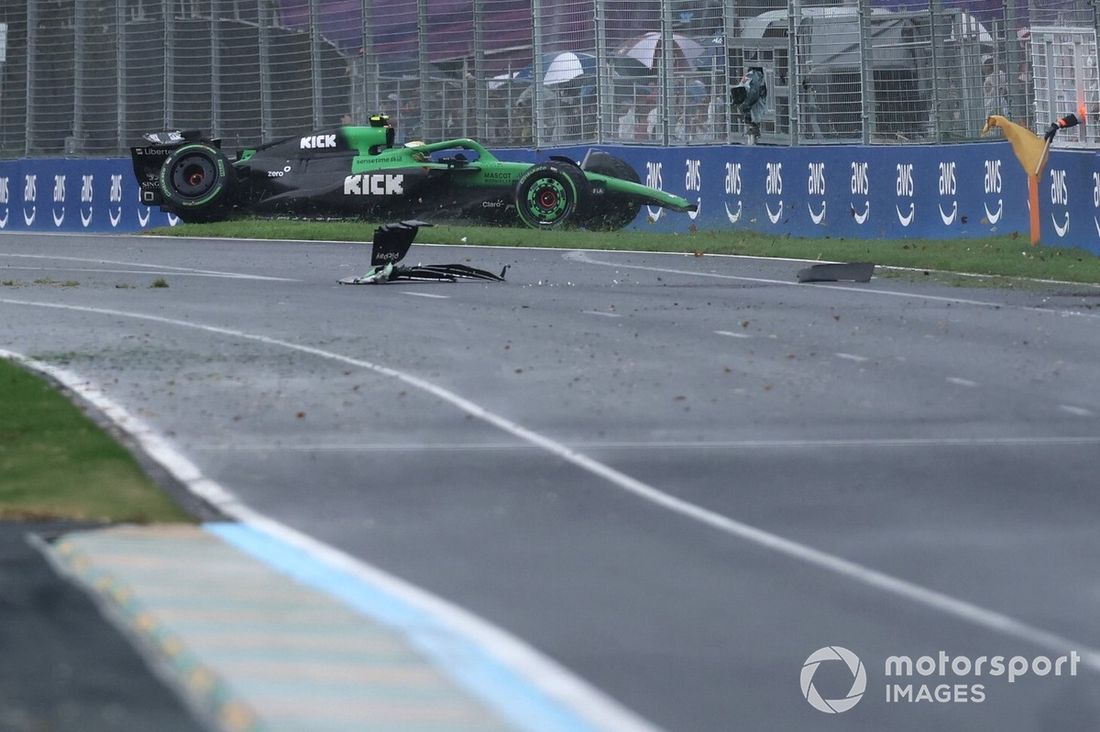 Gabriel Bortoleto, wypadek Saubera
