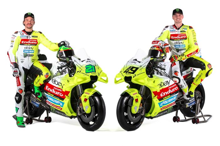 モーグリ VR46、モルビデリ加入の2025年新カラーリング発表。ロッシの「46」が