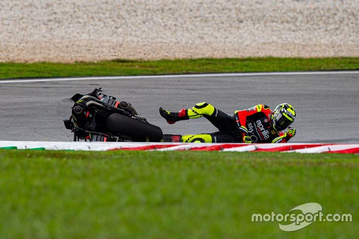 Caída de Andrea Iannone, Aprilia Racing Team Gresini