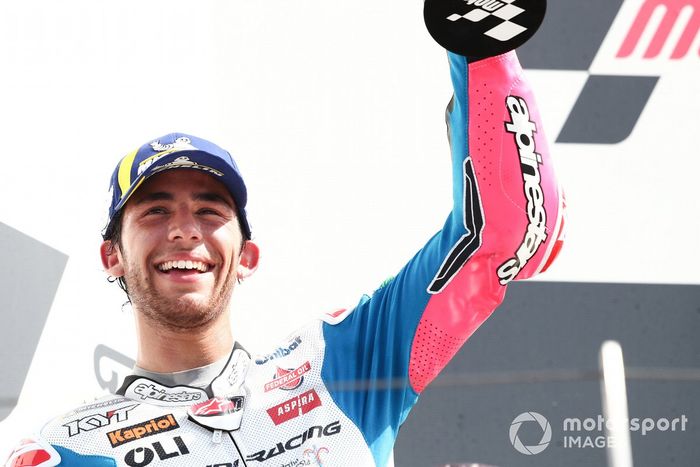 Podio: segundo lugar Enea Bastianini, Gresini Racing