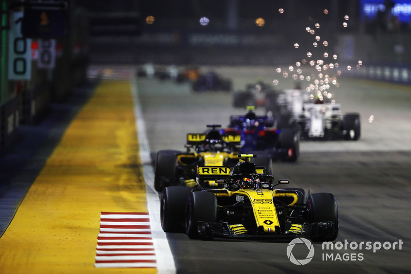 Carlos Sainz Jr., Renault Sport F1 Team R.S. 18, Nico Hulkenberg, Renault Sport F1 Team R.S. 18, Brendon Hartley, Toro Rosso STR13 Honda, Marcus Ericsson, Alfa Romeo Sauber C37