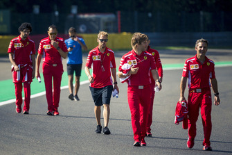 Sebastian Vettel, Ferrari pist yürüyüşü