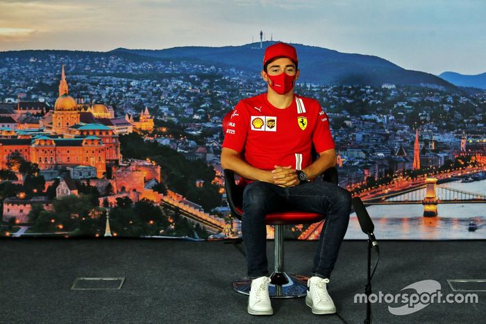 Charles Leclerc, Ferrari en la conferencia de prensa