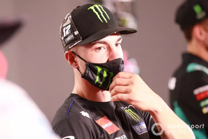 Maverick Viñales, Yamaha Factory Racing, en la conferencia de prensa
