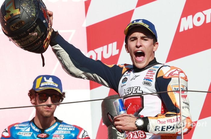 Podio Marc Marquez, Repsol Honda Team