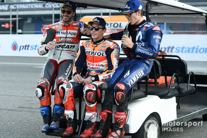 Andrea Dovizioso, Ducati Team, Marc Marquez, Repsol Honda Team, Maverick Viñales, Yamaha Factory Racing