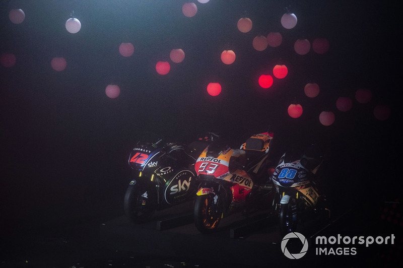 Motos de Francesco Bagnaia, Sky Racing Team VR46, Marc Marquez, Repsol Honda Team, Jorge Martin, Del Conca Gresini Racing