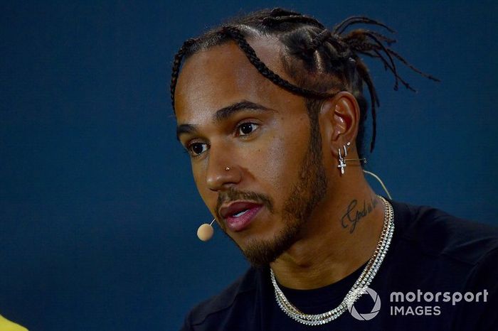 Lewis Hamilton, Mercedes AMG F1 in the Press Conference 