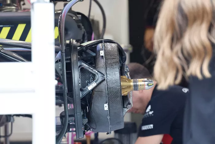 Detalle tambor de freno Alfa Romeo Racing C43