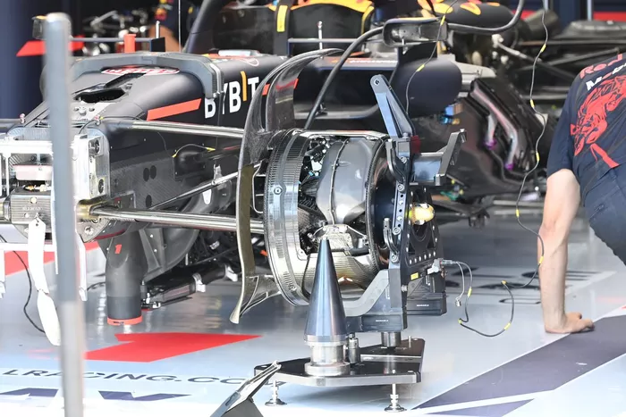Detalle del freno del Red Bull Racing RB18