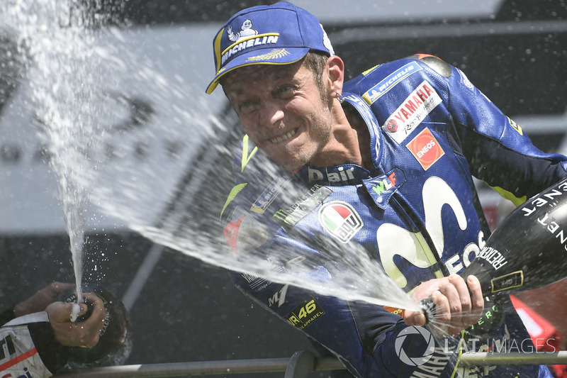 Podium: third place Valentino Rossi, Yamaha Factory Racing