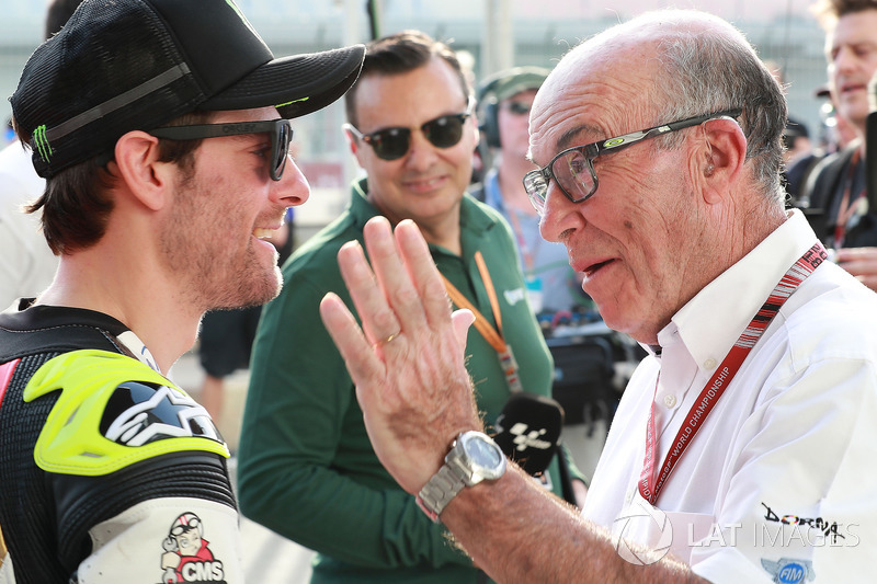 Cal Crutchlow, Team LCR Honda, Carmelo Ezpeleta, CEO Dorna Sports