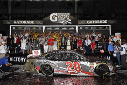 Erik Jones, Joe Gibbs Racing, Toyota Camry buyatoyota.com Celebrates his win