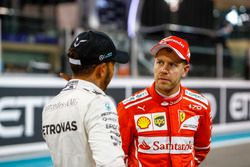 Lewis Hamilton, Mercedes AMG F1 ve Sebastian Vettel, Ferrari