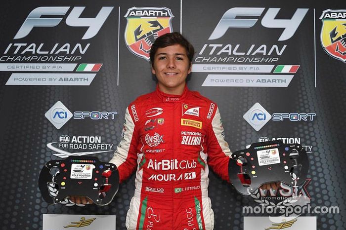 Ganador de la pole Enzo Fittipaldi, Prema Theodore Racing