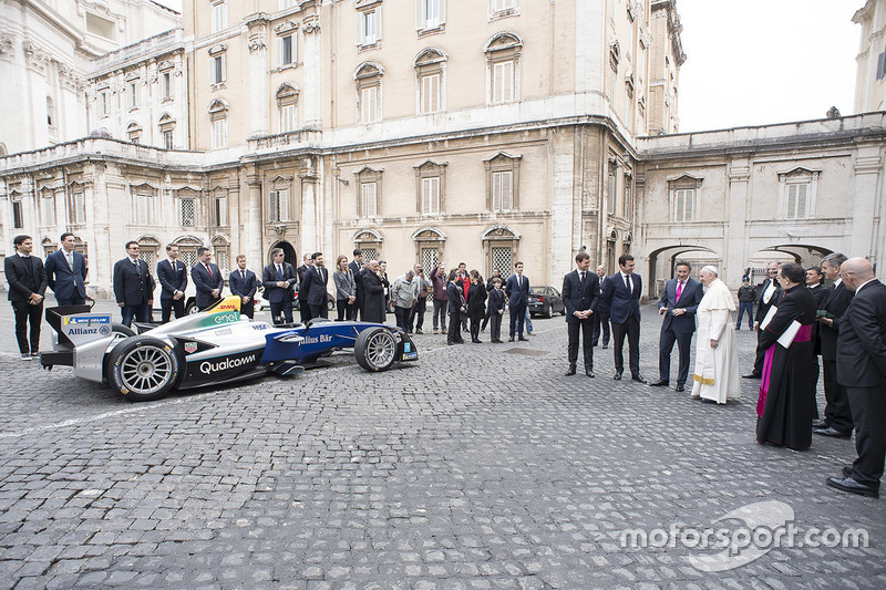 Pope Francis, Alejandro Agag, CEO, Formula E