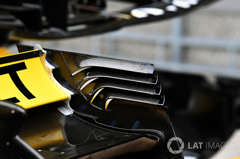 Renault Sport F1 Team R.S. 18 detalle del ala trasera