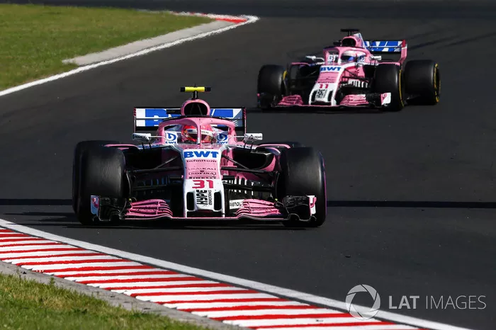 Esteban Ocon e Sergio Pérez, Force India VJM11