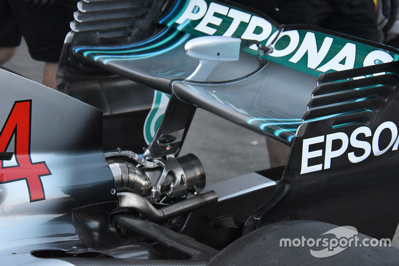 Mercedes-AMG F1 W09, hátsó részlet