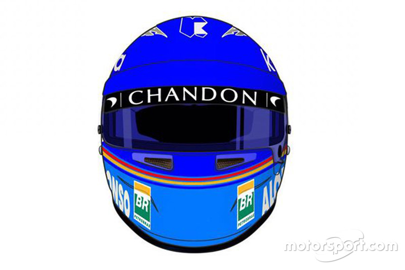 Helmet of Fernando Alonso, McLaren