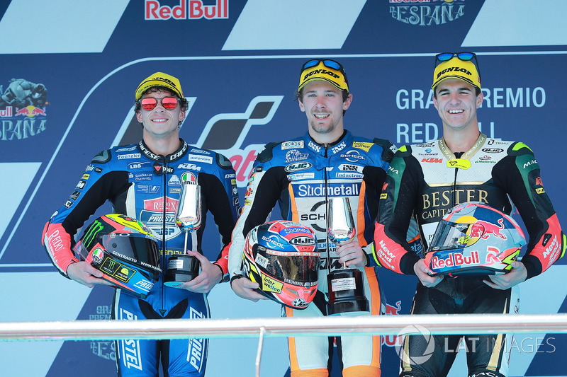 Marco Bezzecchi, Prustel GP, Philipp Ottl, Schedl GP Racing, Marcos Ramirez, Bester Capital Dubai